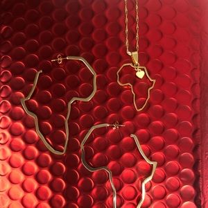 Heart Earring and necklace set